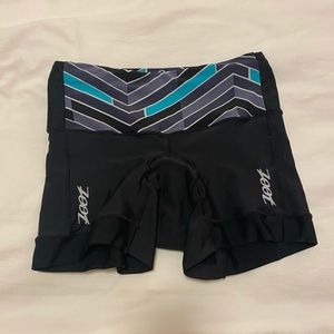 Zoot Women’s Black 4” Triathlon Shorts Size S
